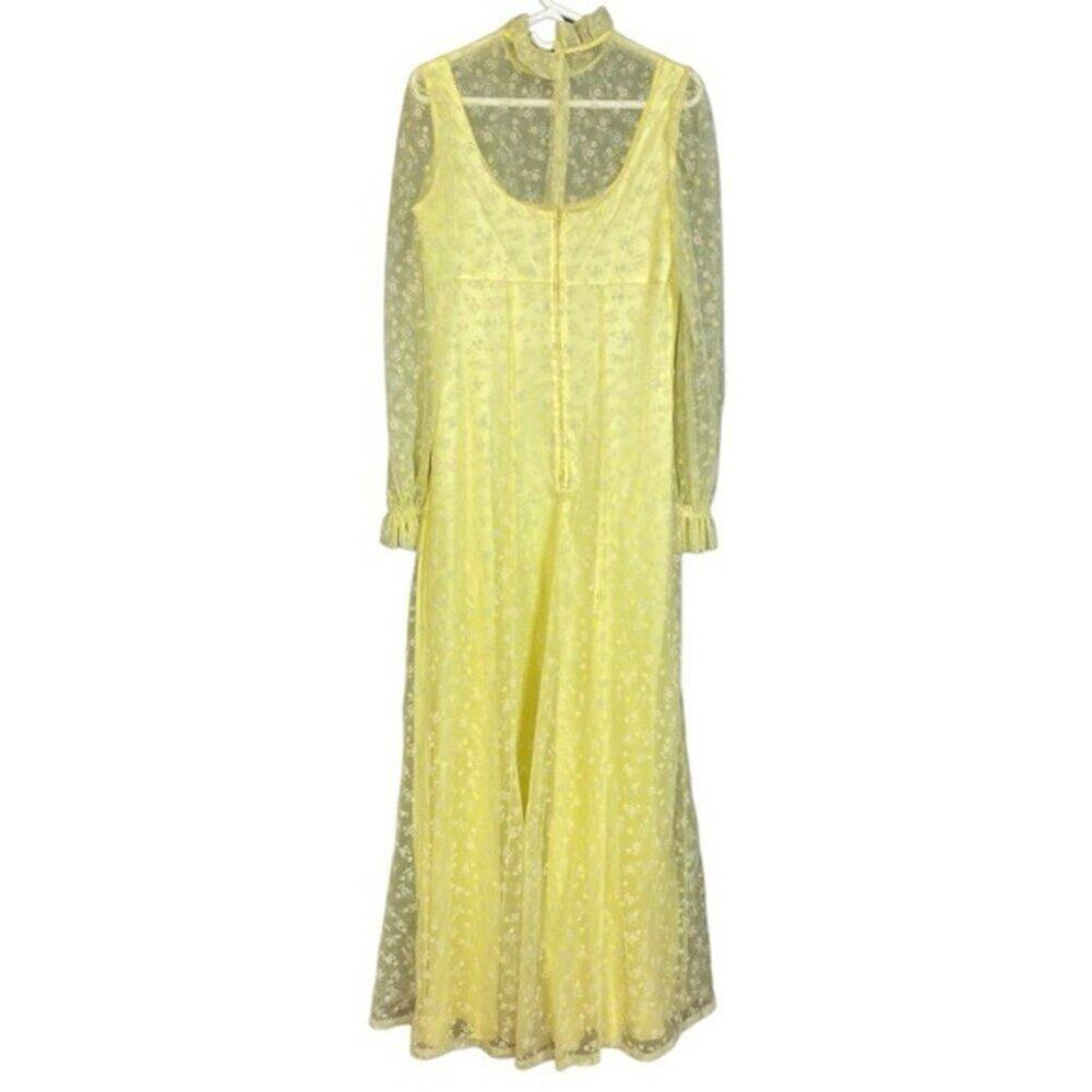 Vintage 1970s Floral Maxi Dress - Picture 2 of 4